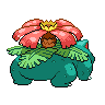 Venusaur back-facing sprite from Pokémon Black