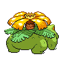 Venusaur shiny back-facing sprite from Pokémon Black