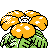 Venusaur shiny back-facing sprite from Pokémon Silver