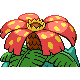 Venusaur back-facing sprite from Pokémon Platinum