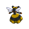 Vespiquen back-facing sprite from Pokémon White 2