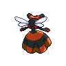 Vespiquen shiny back-facing sprite from Pokémon White 2