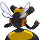 Vespiquen back-facing sprite from Pokémon Diamond