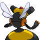 Vespiquen back-facing sprite from Pokémon SoulSilver