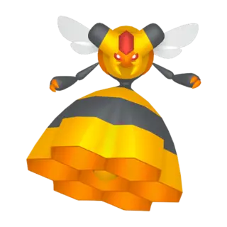 Vespiquen front-facing sprite from Pokémon Y