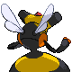 Vespiquen back-facing sprite from Pokémon Platinum