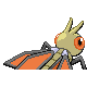 Vibrava shiny back-facing sprite from Pokémon Pearl