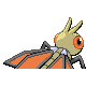 Vibrava shiny back-facing sprite from Pokémon HeartGold