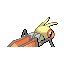 Vibrava shiny back-facing sprite from Pokémon Ruby
