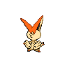 Victini back-facing sprite from Pokémon White