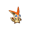 Victini front-facing sprite from Pokémon White