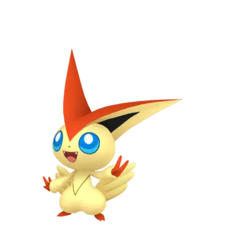 Victini front-facing sprite from Pokémon Moon