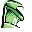 Victreebel back-facing sprite from Pokémon Blue