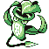 Victreebel front-facing sprite from Pokémon Blue