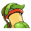 Victreebel back-facing sprite from Pokémon Sapphire