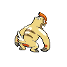 Vigoroth shiny back-facing sprite from Pokémon Black