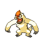 Vigoroth shiny front-facing sprite from Pokémon Black