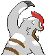 Vigoroth back-facing sprite from Pokémon SoulSilver