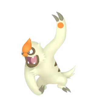 Vigoroth shiny front-facing sprite from Pokémon Omega Ruby