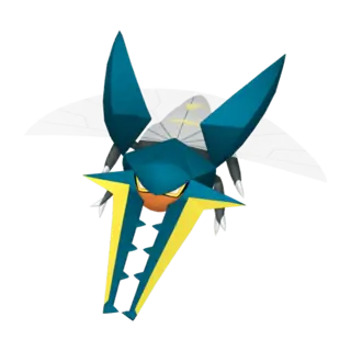 Vikavolt front-facing sprite from Pokémon Ultra Moon