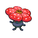 Vileplume front-facing sprite from Pokémon SoulSilver