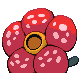 Vileplume back-facing sprite from Pokémon Platinum