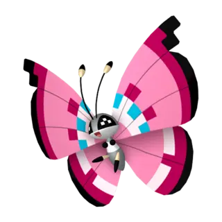 Vivillon front-facing sprite from Champions