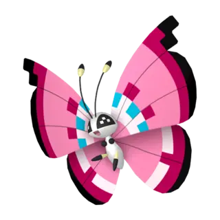 Vivillon shiny front-facing sprite from Champions