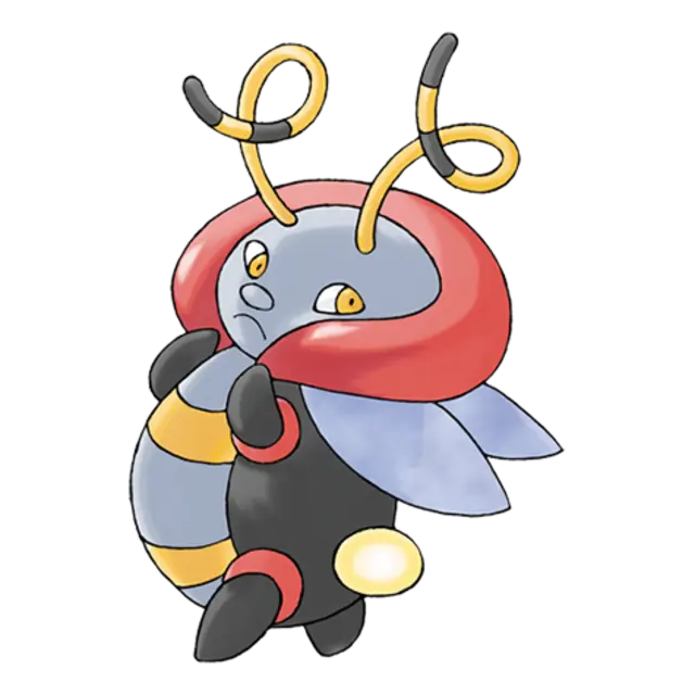 Volbeat, the Firefly Pokémon — Bug-type Pokémon official artwork