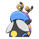 Volbeat shiny back-facing sprite from Pokémon Platinum