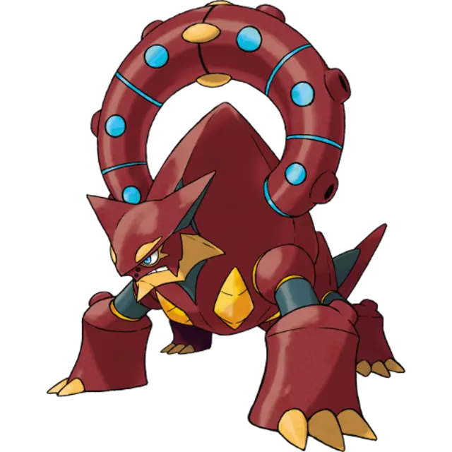 Volcanion, the Steam Pokémon — Fire/Water-type Pokémon official artwork
