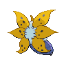 Volcarona shiny back-facing sprite from Pokémon Black 2