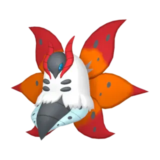 Volcarona front-facing sprite from Pokémon Sword