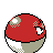 Voltorb back-facing sprite from Pokémon Crystal