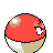 Voltorb back-facing sprite from Pokémon Gold