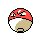 Voltorb front-facing sprite from Pokémon Gold