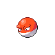 Voltorb front-facing sprite from Pokémon HeartGold