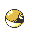 Voltorb back-facing sprite from Pokémon Yellow