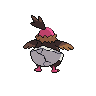 Vullaby shiny back-facing sprite from Pokémon White 2