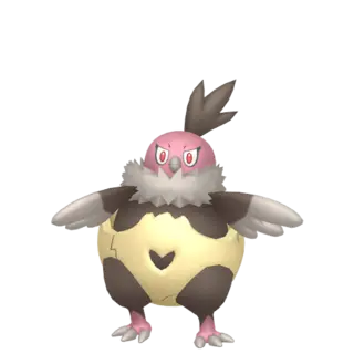 Vullaby front-facing sprite from Pokémon Shield