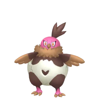 Vullaby shiny front-facing sprite from Pokémon Shield