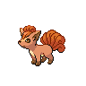 Vulpix front-facing sprite from Pokémon Black