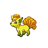 Vulpix shiny front-facing sprite from Pokémon Black