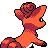 Vulpix back-facing sprite from Pokémon Crystal