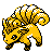 Vulpix shiny front-facing sprite from Pokémon Crystal