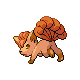Vulpix front-facing sprite from Pokémon Diamond