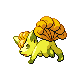 Vulpix shiny front-facing sprite from Pokémon Diamond