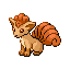Vulpix front-facing sprite from Pokémon Emerald