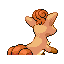Vulpix back-facing sprite from Pokémon FireRed