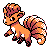 Vulpix front-facing sprite from Pokémon Gold